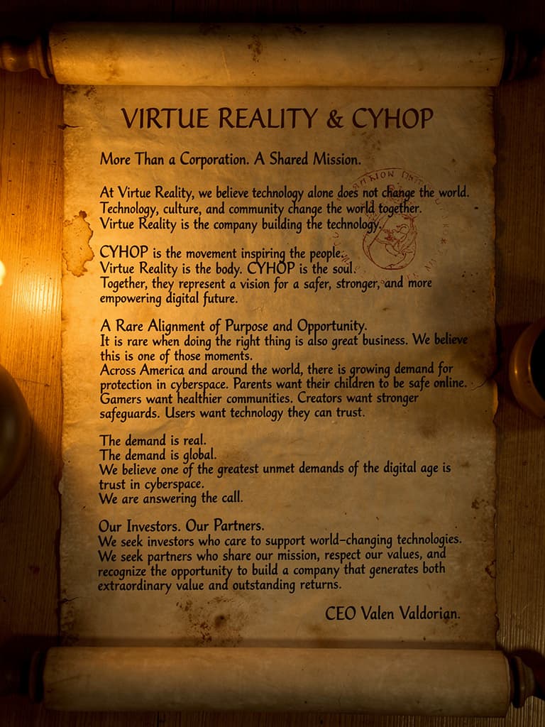 Virtue Reality and CYHOP scroll